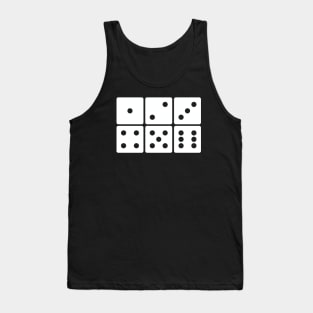 Six-Sided Die All Views (White) Tank Top